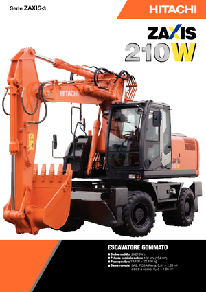 Lánctalpas kotrók Hitachi ZX 210 W 3