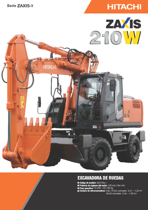 Lánctalpas kotrók Hitachi ZX 210 W 3