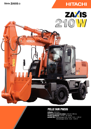Lánctalpas kotrók Hitachi ZX 210 W 3