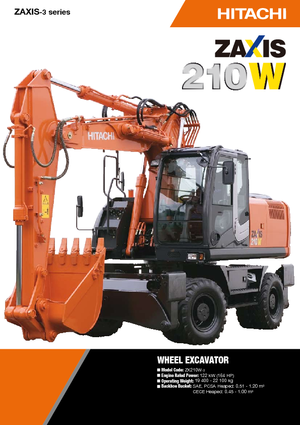 Lánctalpas kotrók Hitachi ZX 210 W 3