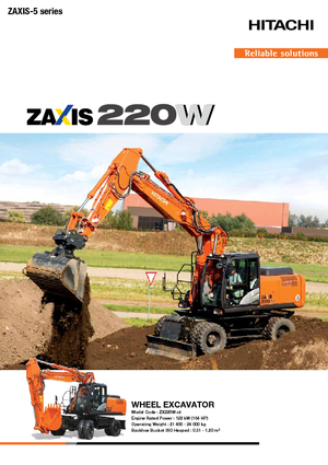 Lánctalpas kotrók Hitachi ZX220W-5B