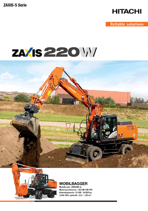 Lánctalpas kotrók Hitachi ZX220W-5B