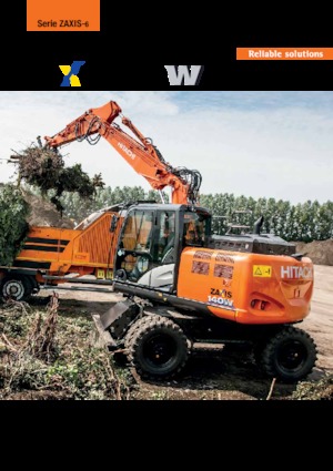 Gumikerekes kotrók Hitachi ZX140W-6