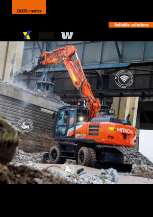 Gumikerekes kotrók Hitachi ZX220W-7