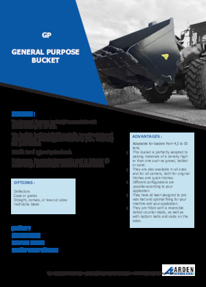 Homlokrakodó kanalak Arden L40GP