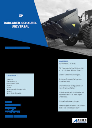 Homlokrakodó kanalak Arden L31GP