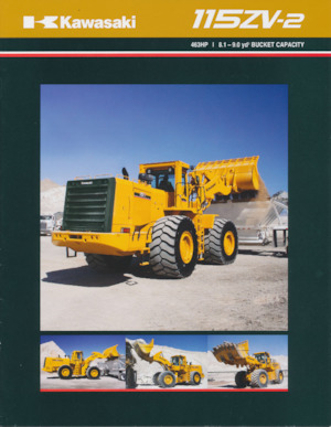 Gumikerekes homlokrakodók Kawasaki 115Z V-2