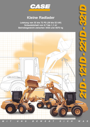 Gumikerekes homlokrakodók Case 121 D