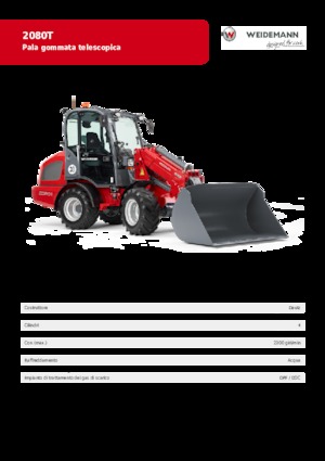 Gumikerekes homlokrakodók Weidemann 2080 T