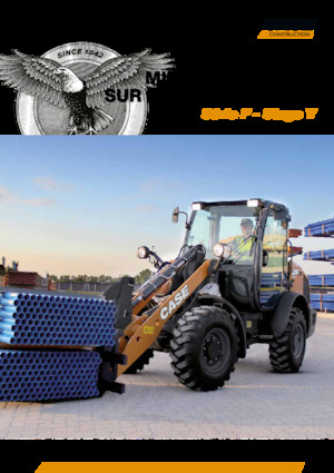 Gumikerekes homlokrakodók Case 121 F 