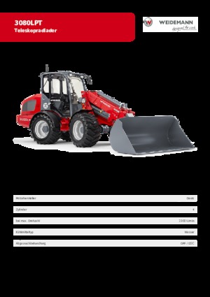 Gumikerekes homlokrakodók Weidemann 3080 LP T 