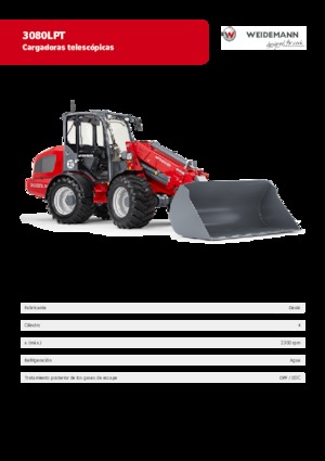 Gumikerekes homlokrakodók Weidemann 3080 LP T 