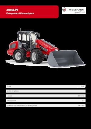 Gumikerekes homlokrakodók Weidemann 3080 LP T 