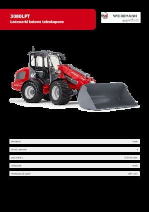 Gumikerekes homlokrakodók Weidemann 3080 LP T 