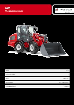 Gumikerekes homlokrakodók Weidemann 3080