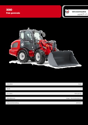 Gumikerekes homlokrakodók Weidemann 3080