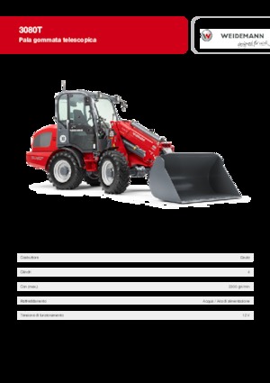 Gumikerekes homlokrakodók Weidemann 3080 T