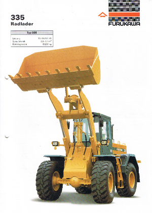 Gumikerekes homlokrakodók Furukawa 335