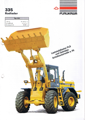 Gumikerekes homlokrakodók Furukawa 335