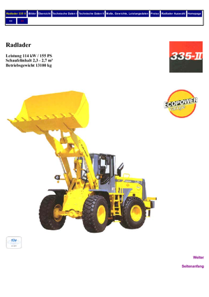 Gumikerekes homlokrakodók Furukawa 335 II