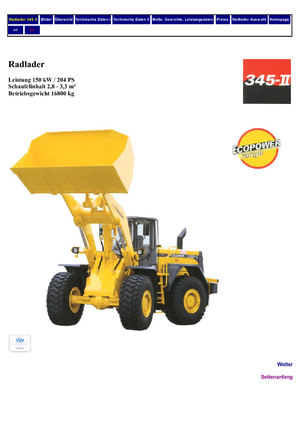 Gumikerekes homlokrakodók Furukawa 345 II