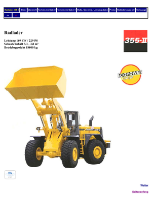 Gumikerekes homlokrakodók Furukawa 355 II