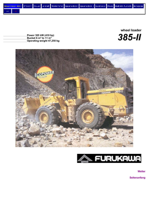 Gumikerekes homlokrakodók Furukawa 385