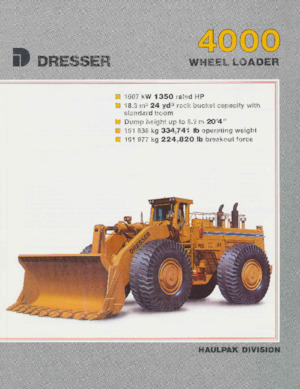 Gumikerekes homlokrakodók Dresser 4000