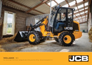 Gumikerekes homlokrakodók JCB 403