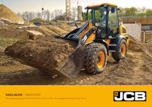 Gumikerekes homlokrakodók JCB 406