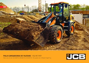 Gumikerekes homlokrakodók JCB 406