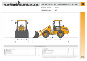 Gumikerekes homlokrakodók JCB 406 ZX