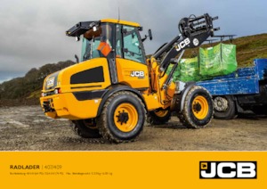 Gumikerekes homlokrakodók JCB 409