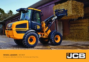 Gumikerekes homlokrakodók JCB 407