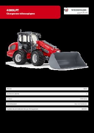 Gumikerekes homlokrakodók Weidemann 4080 LP T 