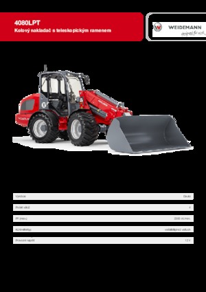 Gumikerekes homlokrakodók Weidemann 4080 LP T 