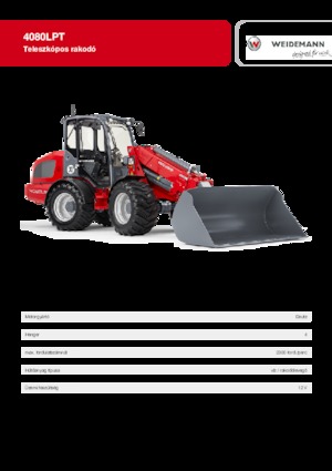 Gumikerekes homlokrakodók Weidemann 4080 LP T 