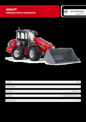 Gumikerekes homlokrakodók Weidemann 4080 LP T 