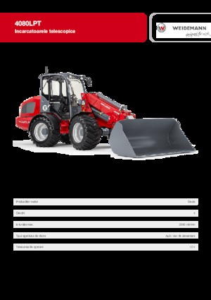 Gumikerekes homlokrakodók Weidemann 4080 LP T 