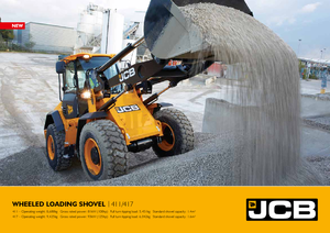 Gumikerekes homlokrakodók JCB 411