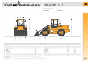 Gumikerekes homlokrakodók JCB 426 HT