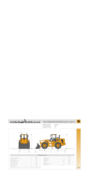 Gumikerekes homlokrakodók JCB 426 e ZX