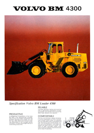 Gumikerekes homlokrakodók Volvo 4300