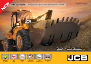 Gumikerekes homlokrakodók JCB 430ZX PLUS