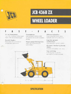 Gumikerekes homlokrakodók JCB 436 B ZX