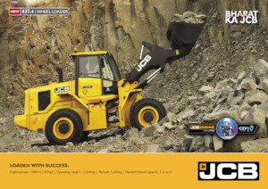 Gumikerekes homlokrakodók JCB 437-4