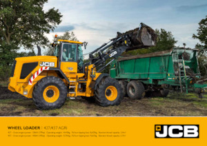 Gumikerekes homlokrakodók JCB 437 Agri