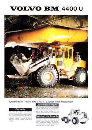 Gumikerekes homlokrakodók Volvo 4400 U