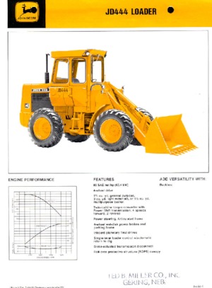Gumikerekes homlokrakodók John Deere Construction 444