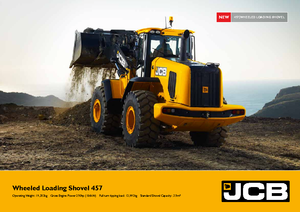 Gumikerekes homlokrakodók JCB 457 HT